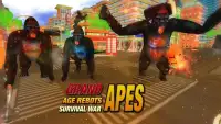 Grand Apes Age VS Superhero Robots Survival War 3D Screen Shot 0