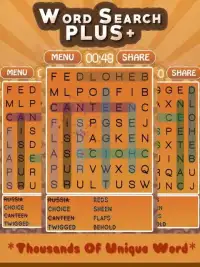 Word Search Plus: Word Game Screen Shot 1