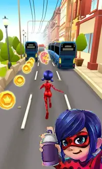 Ladybug City Adventure Runner Screen Shot 2