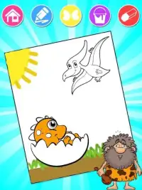 Dinosaur Coloring Book for Kids Learning Screen Shot 0