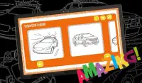 Painting Police Car Coloring Book Game for Kids Screen Shot 1