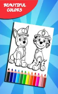 How to color paw patrol -coloring game- Screen Shot 1