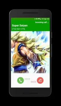 Super Saiyan Fake Prank Call Screen Shot 1