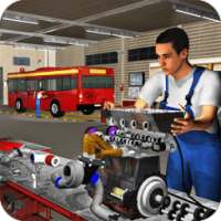 Bus Mechanic Garage - Engine Overhaul Repair Shop