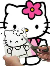 Learn To Play Coloring Hello Kitty Screen Shot 2