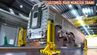 Monster Trucks Train - Off road truck race game Screen Shot 1