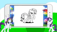 Pony Coloring Games For Girls Screen Shot 0