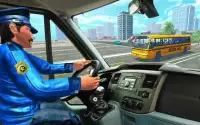 حافلة المدرسة الثانوية القيادة 2017: ألعاب المرح ح Screen Shot 9
