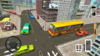 حافلة المدرسة الثانوية القيادة 2017: ألعاب المرح ح Screen Shot 1