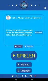 Neuer Millionär 2017 - Quiz-Spiel auf Deutsch Screen Shot 2