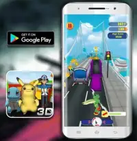 Temple Pikachu Subway and Squirtle Run Screen Shot 0