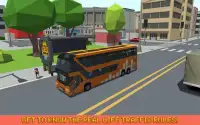 Mr. Blocky City Bus SIM Screen Shot 2