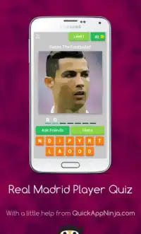 Guess The Real Madrid Player Quiz Screen Shot 2