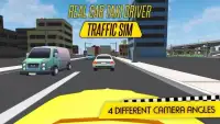 Real Car Taxi Driver : Traffic Simulator 2017 3D Screen Shot 1