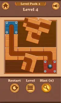 Unroll The Ball - Unblock slide puzzle games Screen Shot 3