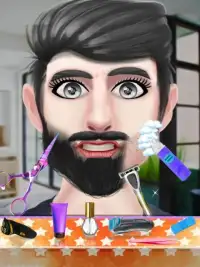 Celebrity Stylist Beard Makeover Salon Game Screen Shot 0