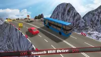 Hill Coach Bus Simulator : Winter Tour Mad Drive Screen Shot 1