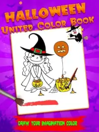 Halloween United Color Book:Coloring Book Game Screen Shot 2