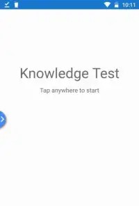 Knowledge Test Screen Shot 0