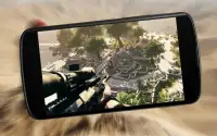 Modern FPS Mountain Sniper Gun Shooter Game 3D War Screen Shot 2