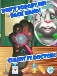 Talking Cat Hand Doctor - Hospital Care Game Screen Shot 0