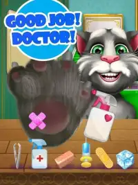 Talking Cat Hand Doctor - Hospital Care Game Screen Shot 1