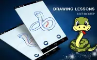 How to Draw Dangerous Snakes and Lizards Species Screen Shot 2