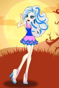 Ghouls Fashion Style Monsters Dress Up Makeup Game Screen Shot 1