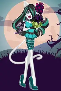 Ghouls Fashion Style Monsters Dress Up Makeup Game Screen Shot 4
