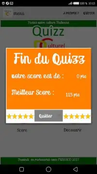 Quizz Patrimoine Culturel Screen Shot 2