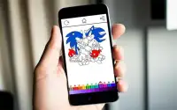 Coloring Sonic Kids Screen Shot 6