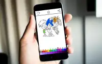 Coloring Sonic Kids Screen Shot 7