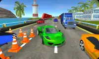 High Speed Traffic Car Driving Road Race Simulator Screen Shot 3