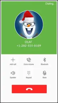 Olaf Fake Call Simulator Screen Shot 0
