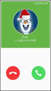 Olaf Fake Call Simulator Screen Shot 1