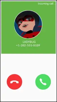Ladybug Miraculous Fake Call Screen Shot 1