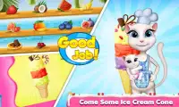 Talking Cat Ice Cream Maker - Cooking Game Screen Shot 1