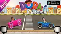 little dora car racing game Screen Shot 1