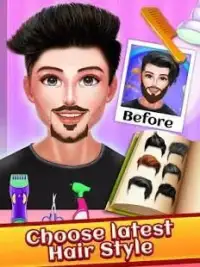 Celebrity Beard Salon Makeover - Indian Salon Game Screen Shot 1