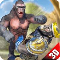 Wild Gorilla Fighting 2018: Jungle Animal Apes War