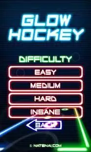 Finger Glow Hockey Screen Shot 1