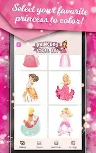 Princess Art - Princess Color By Number Screen Shot 3
