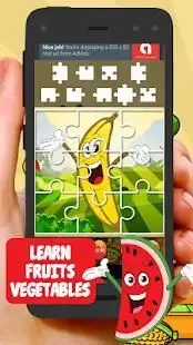 Fruit & Vegetable Puzzles For Kids Screen Shot 3