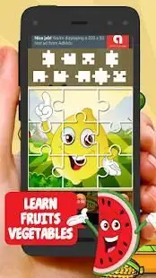 Fruit & Vegetable Puzzles For Kids Screen Shot 5