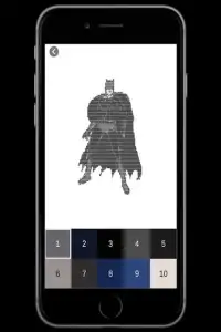 Superhero Color by Number - Pixel Art Coloring Screen Shot 0