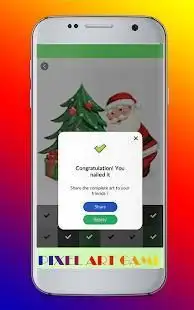 Natal Menggambar Warna Dengan Nomor Pixel Art 2018 Screen Shot 3