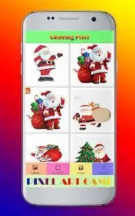 Natal Menggambar Warna Dengan Nomor Pixel Art 2018 Screen Shot 1