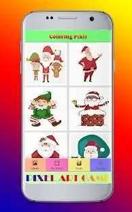 Natal Menggambar Warna Dengan Nomor Pixel Art 2018 Screen Shot 2