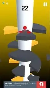 Spiral Helix Jumper Game Screen Shot 0