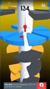 Spiral Helix Jumper Game Screen Shot 1